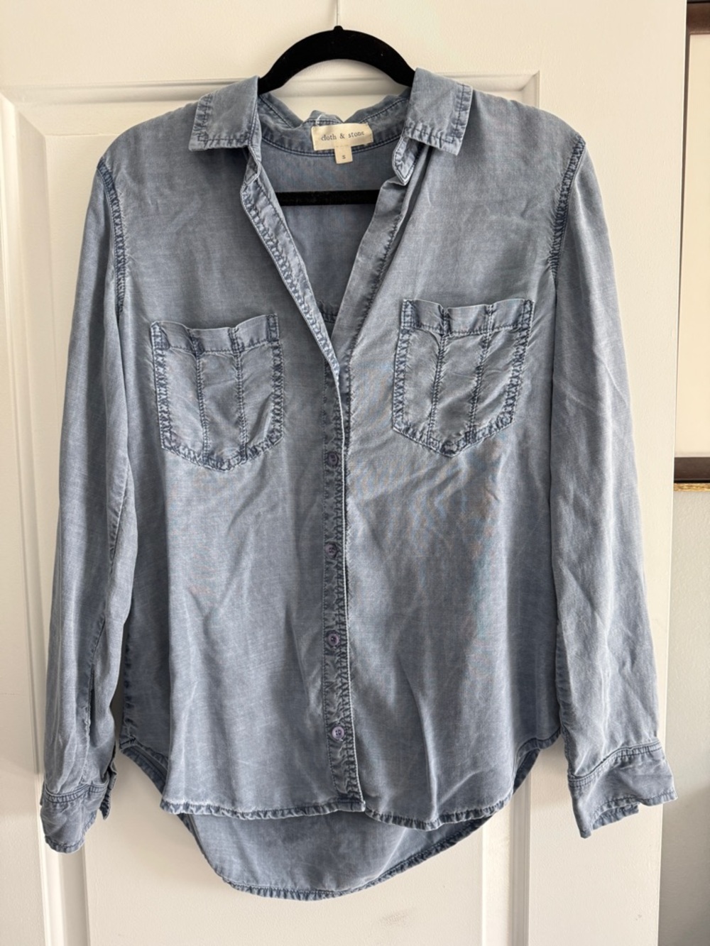 cloth & stone Light Blue Button-Down Shirt